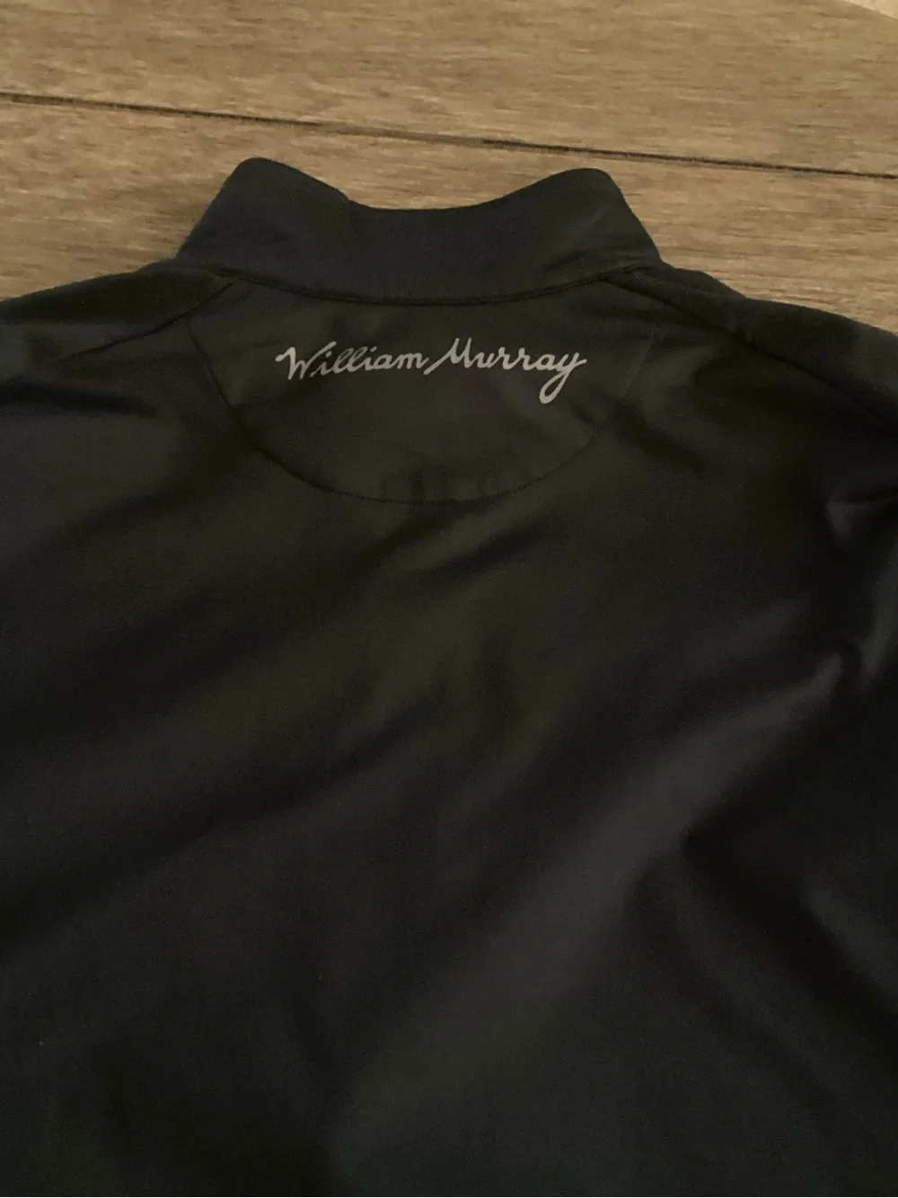 William Murray Golf Navy Lightweight Quarter-Zip Pullover with Contrast Trim